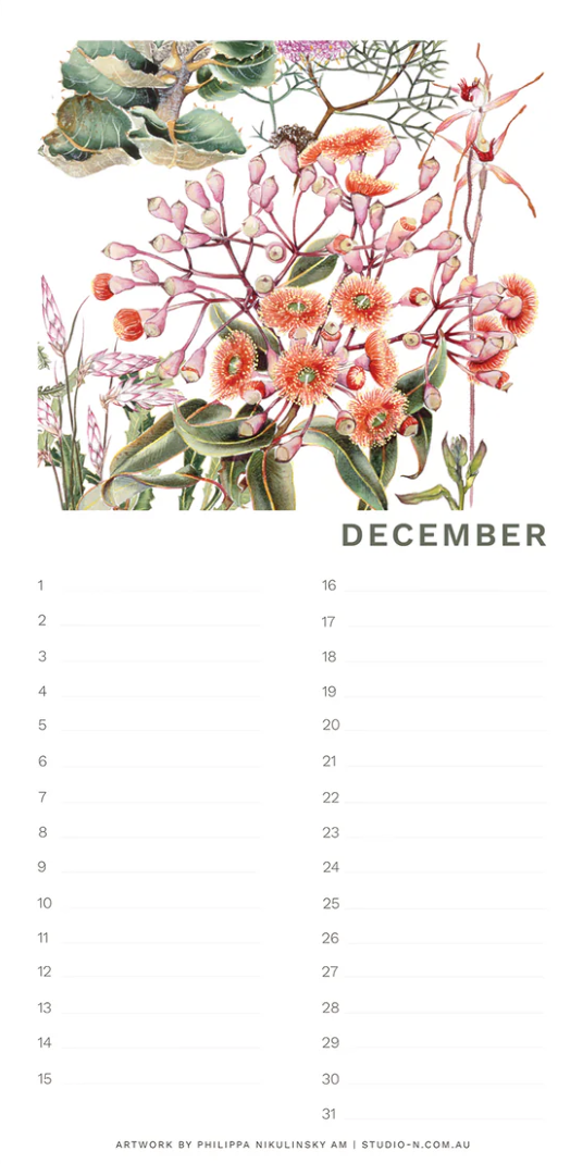 Perpetual Calendar - Wildflowers