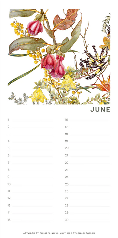 Perpetual Calendar - Wildflowers